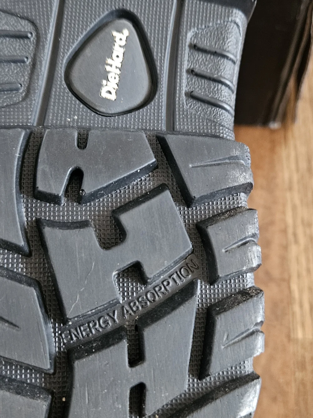 DieHard Polara Black Non-Slip Steel Toe Boots